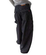 (Unisex) ナディンバルーンストライプデニムワークパンツ