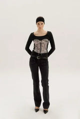 Silhouette tee - black
