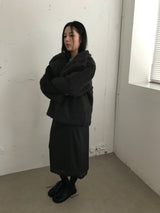Le Hairi Half-Neck Quilted Coat (2 Colors)