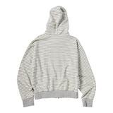 Untitled Starrynight Small Stripe Hood Zip Up Melange White