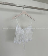 ローズシースルーレースビスチェ