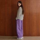 Cargo Cutline Pants_Purple