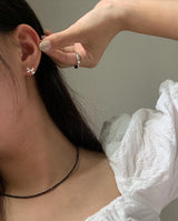 (silver925) Lovely ribbon piercing type2 *silver