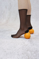 glitter sheer socks set