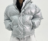 グロッシーパールヌプシショートパッディング - 2 COLOR