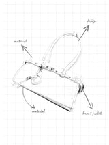 Ballet-core Baguette Shoulder Tote Bag