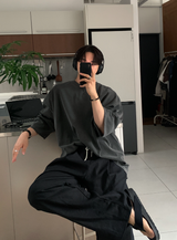 Cool Pin Tuck Linen Wide Pants