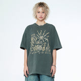 Cast Dreams No Worries Pigment Half Sleeve T Khaki