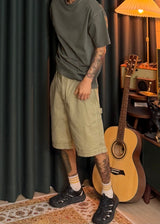 [ VirStyle Original ] INKKI Canvas Carpenter Shorts 4COLOR