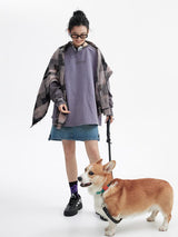 American casual retro raglan long-sleeved T-shirt for spring and autumn