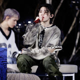 [23FW LSD COLLECTION] スプレーオーバーサイズカーディガン  [aespa ウィンター着用]