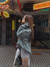 [U-BASIC] Rio basic loose fit V-neck knitwear