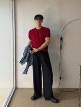 [A-T0173] ラグランネット半袖Tシャツ (5色)