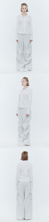 ヴィヴィアン スカーフ ルーズトップ white