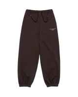 25FW BASIC LOGO NAPPING ZURRY PANTS DARK BROWN
