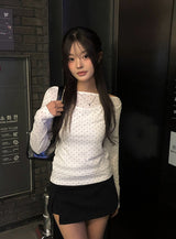 ルウントレーニングスリットキュロットミニスカート