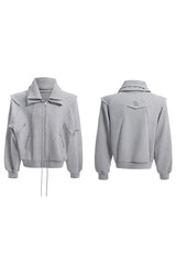 Convertible Cape-Style Zip Hoodie