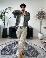 Kaan Cutting Check Shirt