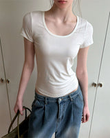 [ORIGINAL] Billie U-neck short-sleeve T-shirt