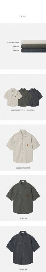 [S/S] Patch work shirts jacket(3color)