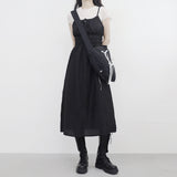 Tasty Shirring String Long Dress