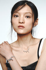 SIMPLE MELTING NECKLACE SILVER925