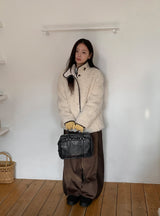 25FW★ [BAONHAUS] セルンカラーマッチングコーデュロイワイドパンツ