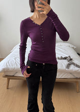 BUTTON SILHOUETTE TEE