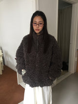 Boucle Half-Neck Zip-Up (2 Colors)