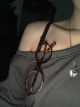 Leopard Round Glasses