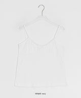 Chinatsu ribbon shirring sleeveless