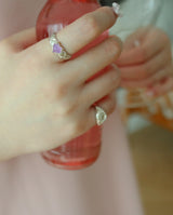 【MADE】 Heart quilting ring