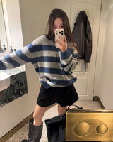 [ORIGINAL] Ence Striped Crew-Neck Knit
