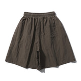 CURVE LINE TRACK HALF PANTS BROWN
