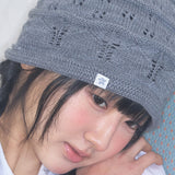 nostalgic knit beanie grey
