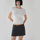 [Roilzen] A-Line Shorts Skirt - 3 Colors