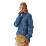 Turtle Neck Blue 