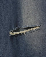 Limit destroyed wide denim pants
