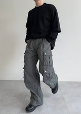 nylon suit pocket pants(2colors)