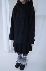 Bonju double half hood coat (2color)