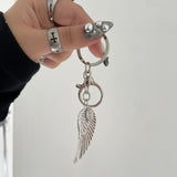 Celestial Feather Keychain