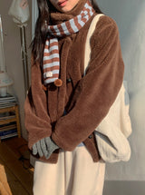 Vilkans High Neck Wool Half Coat Long
