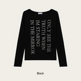 Golgi lettering long sleeves(3color)