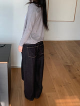 Atlas Non-fade Raw Denim Wide Pants