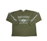 Harley Print Flame Waffle Long Sleeve