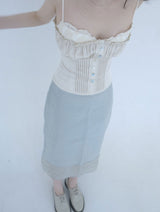 pearl corset top