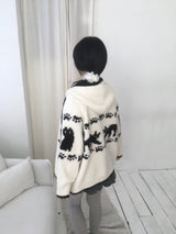 ミャウノルディックニットジップアップ