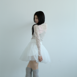 KIRIGIRL メッシュトップ _CREAM