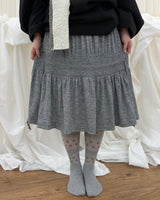 Wavy Shirring Skirt (2colors)
