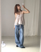 [muffler set] veil chiffon sleeveless